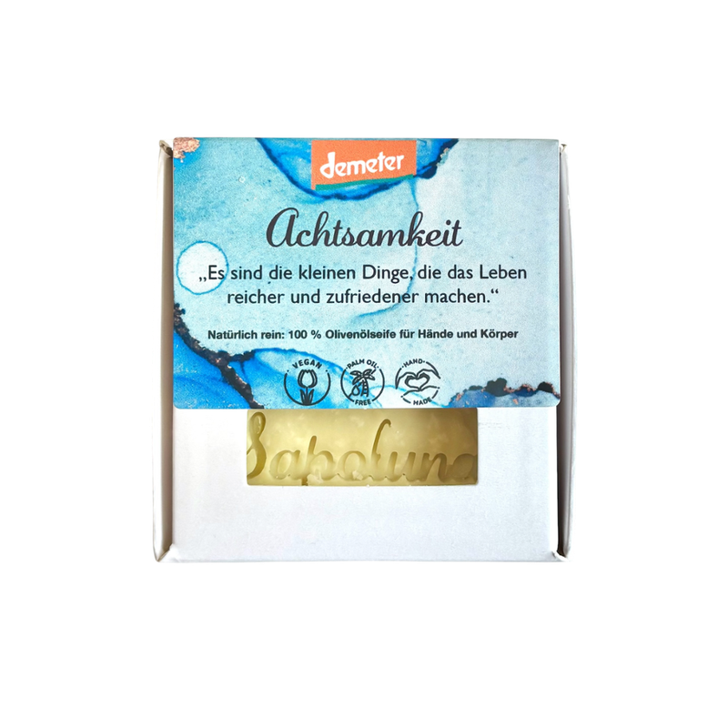 Sapoluna Demeter Olivenöl-Seife Achtsamkeit - Produktbild