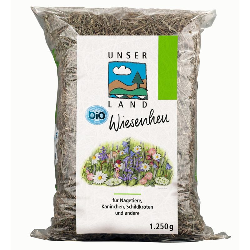 UNSER LAND UNSER LAND Bio Wiesenheu, BayBio, 1.250g Beutel - Produktbild