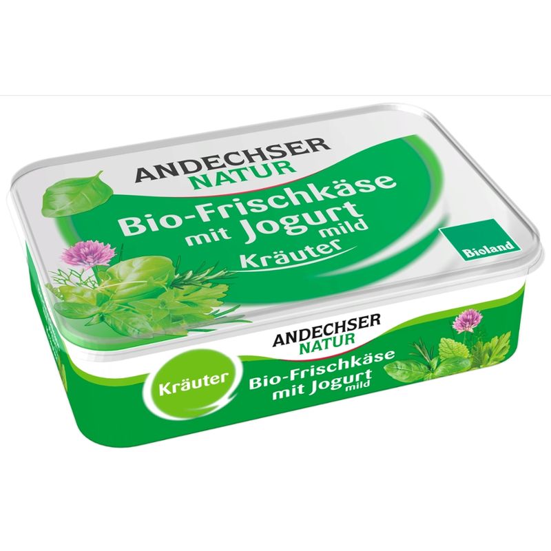 Andechser Natur Bio Frischkäse Kräuter 65% - Produktbild