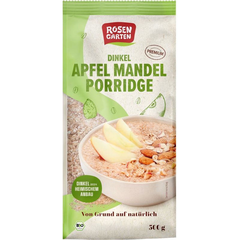 Rosengarten Dinkel-Apfel-Mandel-Porridge - Produktbild