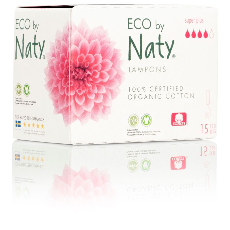 Eco by Naty Eco by Naty Tampons Super Plus, 15 Stück je Packung - Produktbild