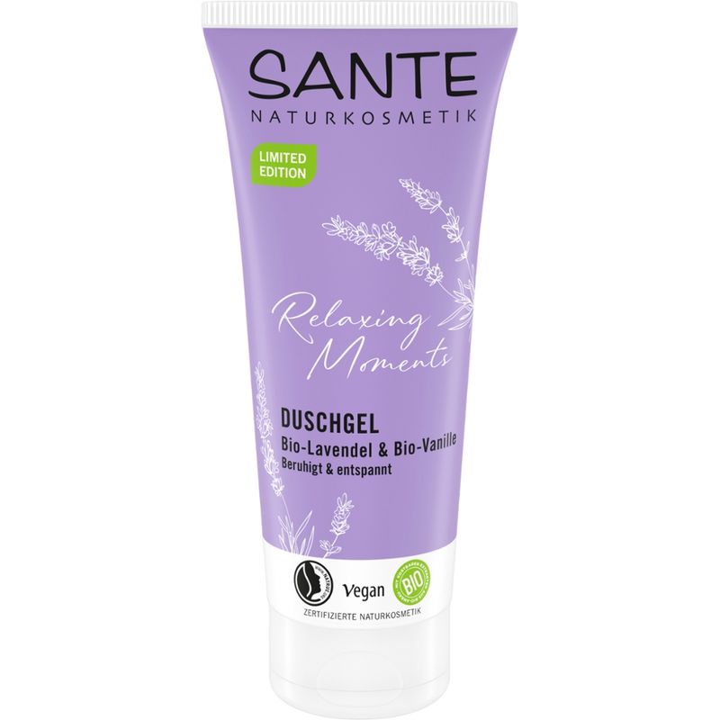Sante Sante RELAXING MOMENTS Duschgel Bio-Lavendel & Bio-Vanille - Produktbild