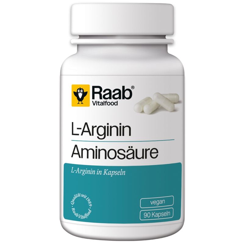 Raab Vitalfood L-Arginin 90 Kapseln à 550 mg - Produktbild