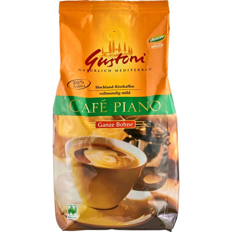 Gustoni Café piano, ganze Bohne, vollmundig-mild - Produktbild