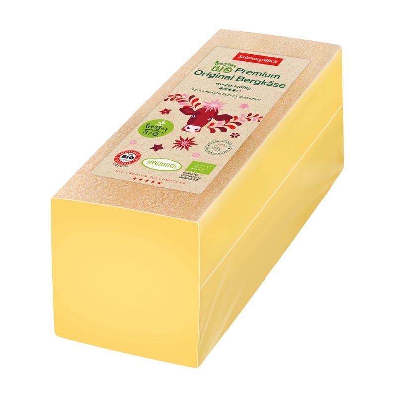 SalzburgMilch SalzburgMilch Bio Premium Bergkäse Stange 50 % ca.2,6kg - Produktbild