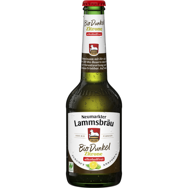 Neumarkter Lammsbräu Neumarkter Lammsbräu Bio Dunkel Zitrone alkoholfrei 0,33l - Produktbild
