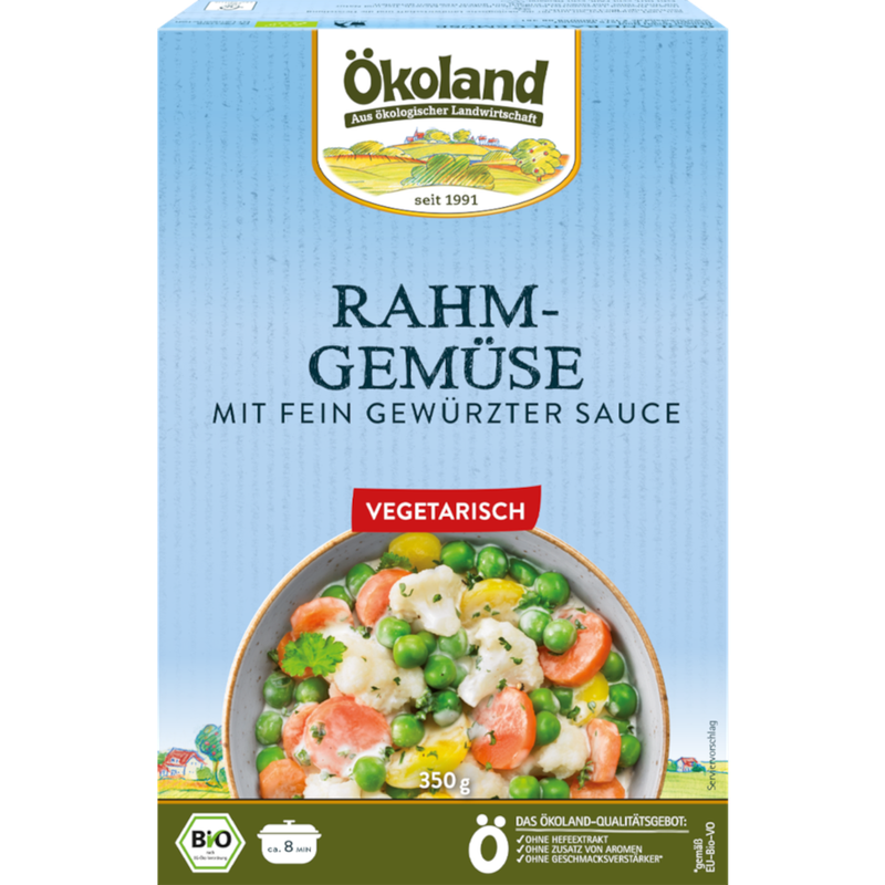ÖKOLAND Rahm-Gemüse mit fein gewürzter Sauce - Produktbild