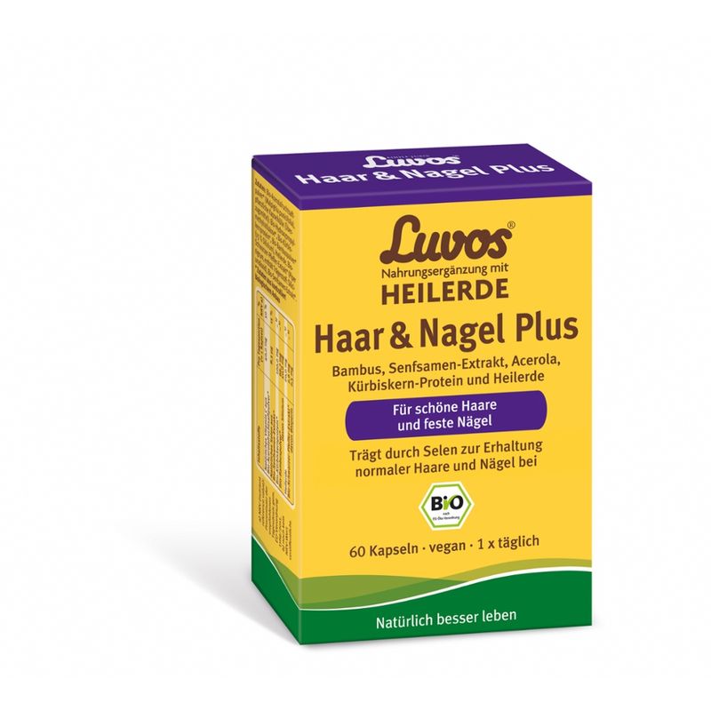 Luvos Nahrungsergänzung mit Heilerde Luvos Haar & Nagel Plus Kapseln - Produktbild