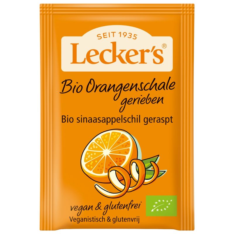 Lecker´s Bio Orangenschale gerieben und getrocknet - Produktbild