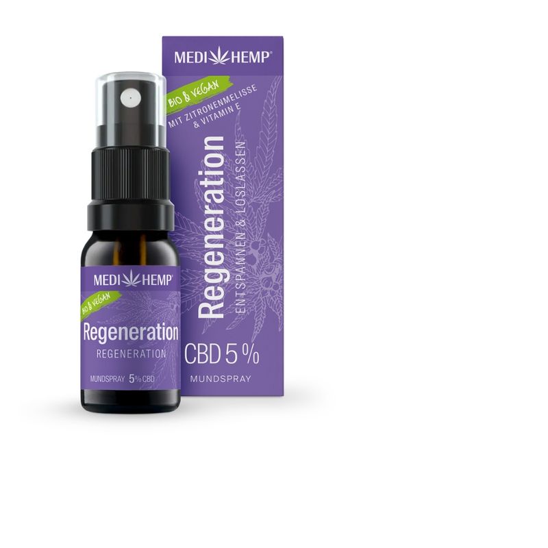 MEDIHEMP MEDIHEMP Bio Mundspray Regeneration 5% CBD - Produktbild