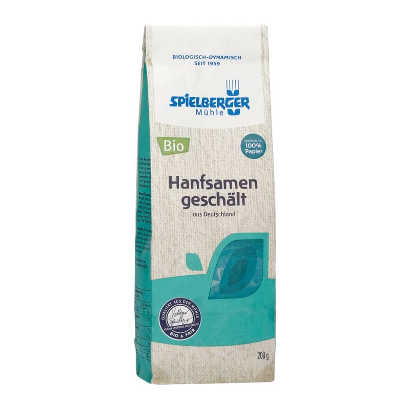 Spielberger Mühle Hanfsamen geschält, Deutschland, kbA - Produktbild