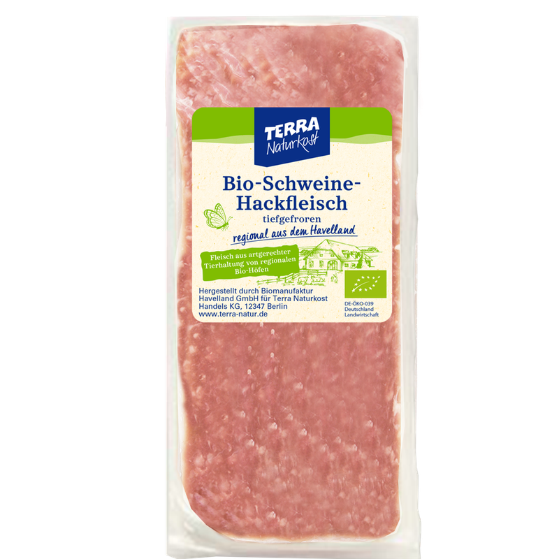 Terra Naturkost Handels KG Bio TK Schweinehackfleisch 250g - Produktbild