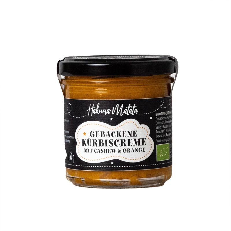 Hakuna Matata  Bio Kürbis-Creme mit Cashews und Orange - Produktbild