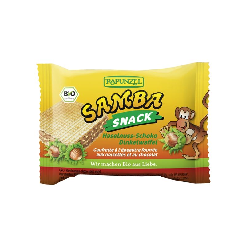 Rapunzel Samba Snack, Haselnuss-Schoko Schnitte - Produktbild
