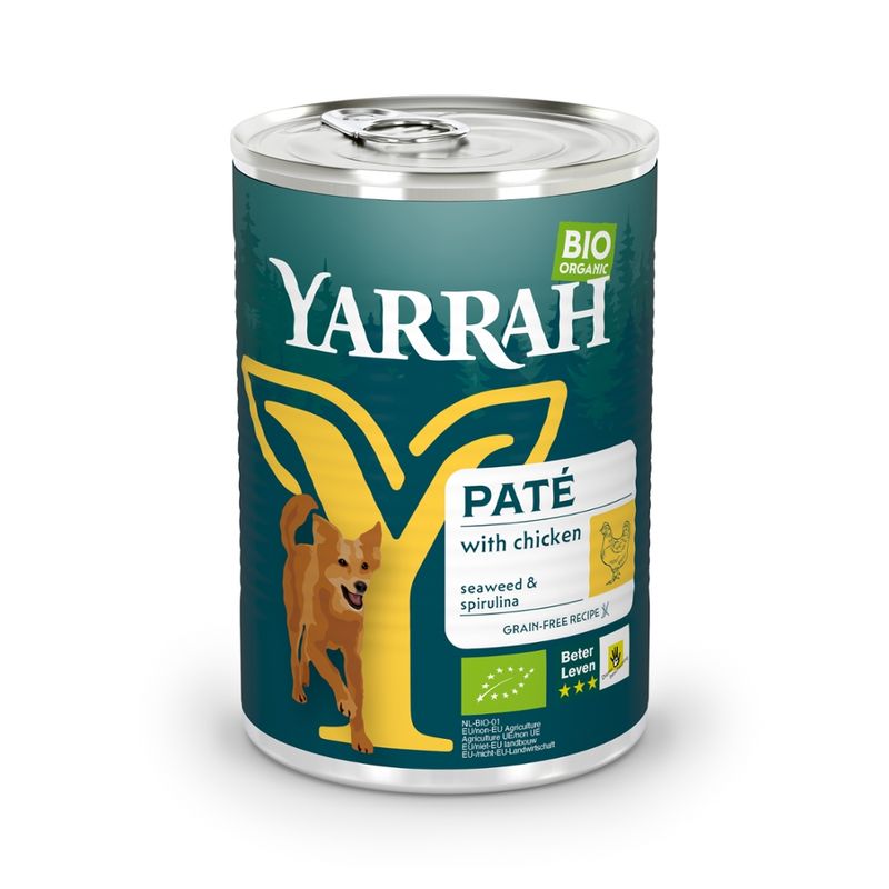 Yarrah Organic Petfood Yarrah Bio Hund Dose Pastete getreidefrei Huhn - Produktbild