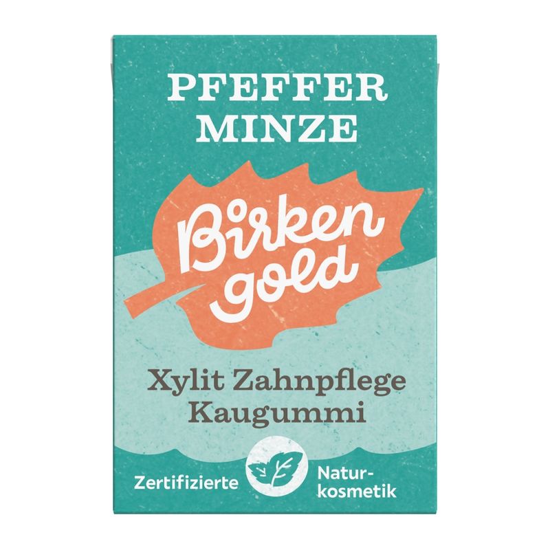 Birkengold Birkengold Zahnpflege Natur Kaugummi Pfefferminze 20 Stk. - Produktbild