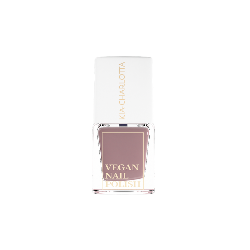 Kia-Charlotta Kia-Charlotta, Veganer Nagellack Courageous (Taupe), Bis zu 87% natürlich, 100% pflanzliche Lösungsmittel, Zertifiziert Vegan, Made in Germany, Premium Qualität, 5ml - Produktbild