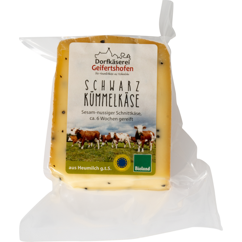 Dorfkäserei Geifertshofen Geifertshofener Schwarzkümmelkäse 140g - Produktbild