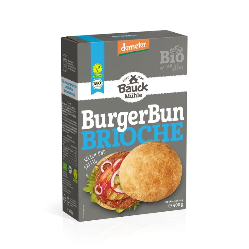 Bauck Mühle Burger Bun Brioche 400g Dem - Produktbild