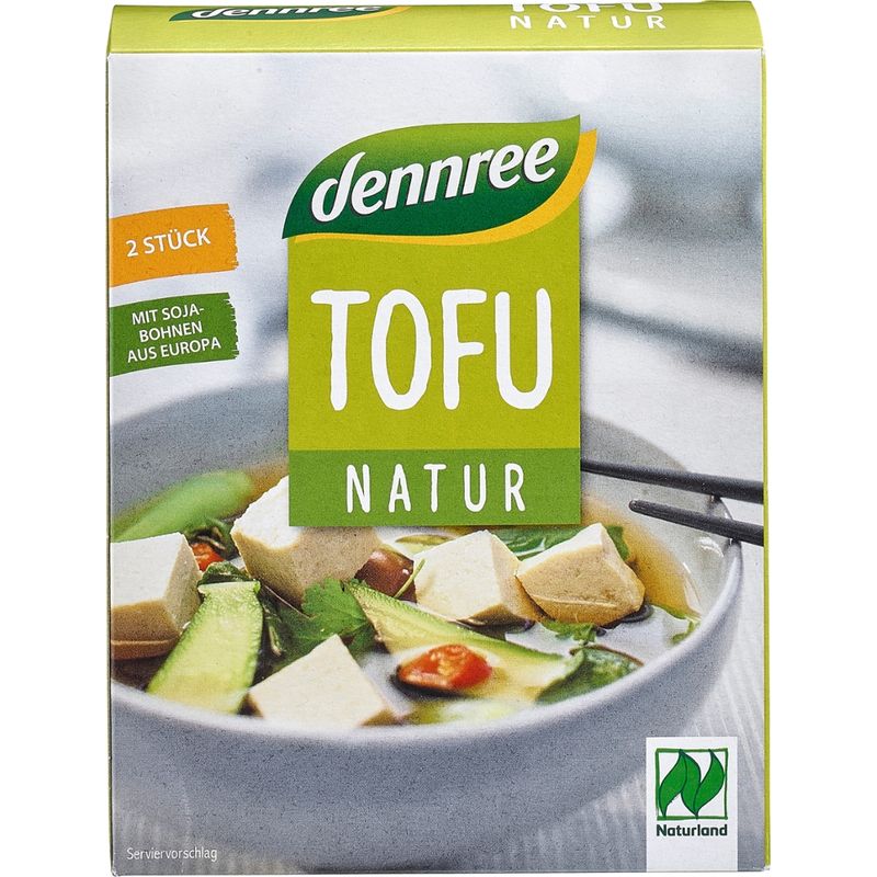 dennree Tofu Natur, 2x 200g - Produktbild