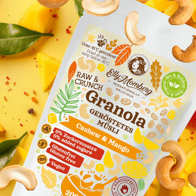 Elly Momberg Elly Momberg - Rohkost Granola - Cashew & Mango - Produktbild