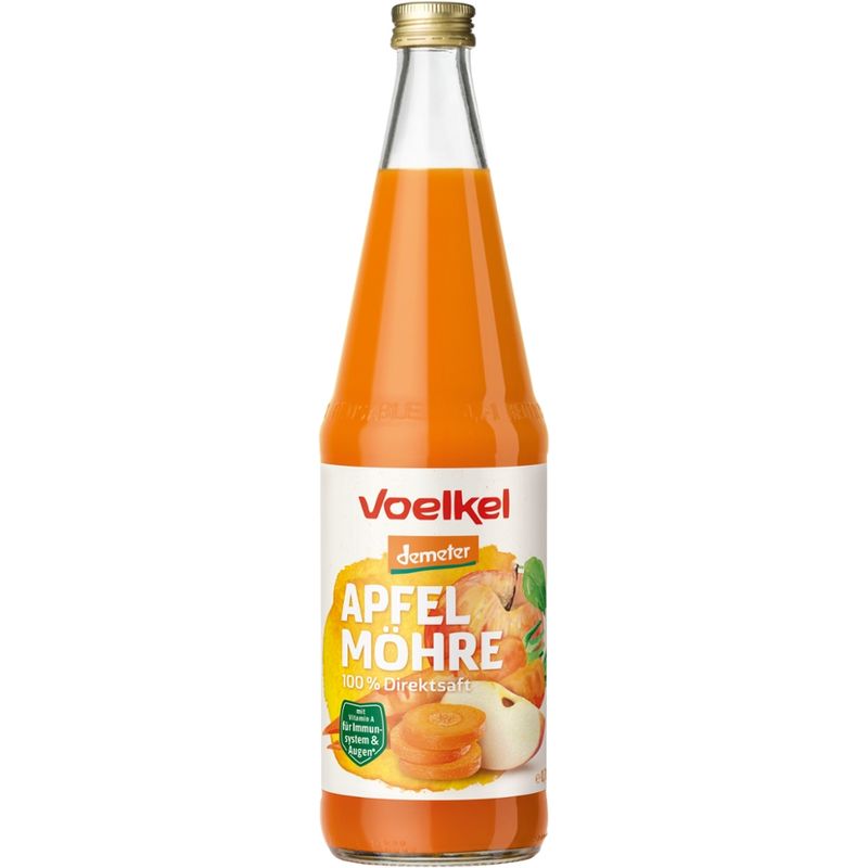 Voelkel Apfel Möhre 100% Direktsaft - Produktbild