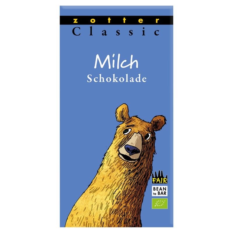 Zotter Schokolade Classic Milch Schokolade - Produktbild