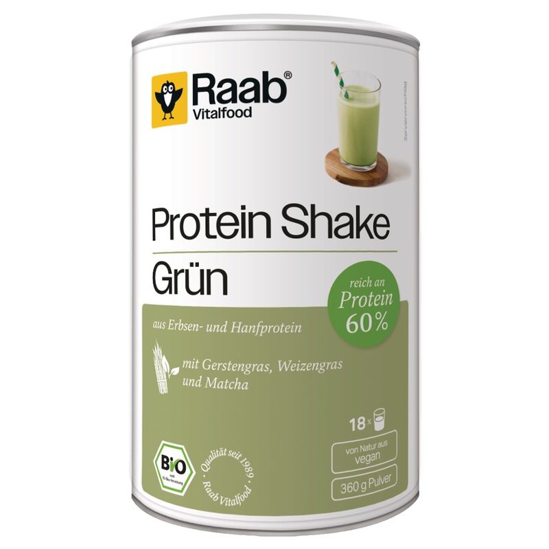 Raab Vitalfood BIO Protein Shake grün - Produktbild