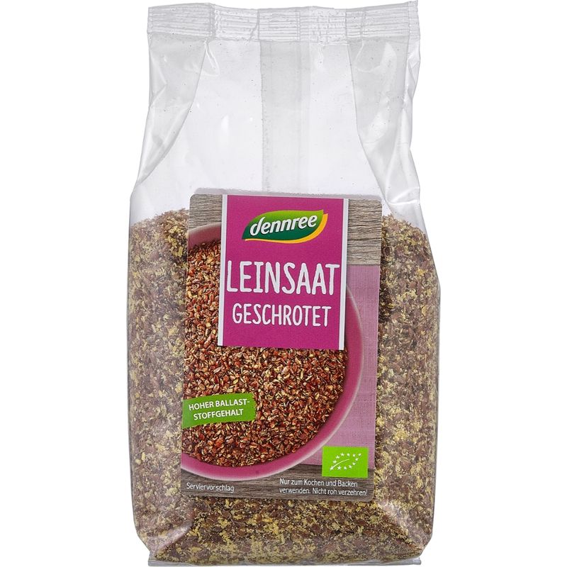 dennree Leinsaat geschrotet - Produktbild
