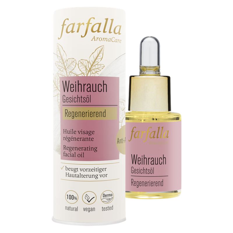farfalla Gesichtsöl Weihrauch, regenerierend, 15ml - Produktbild