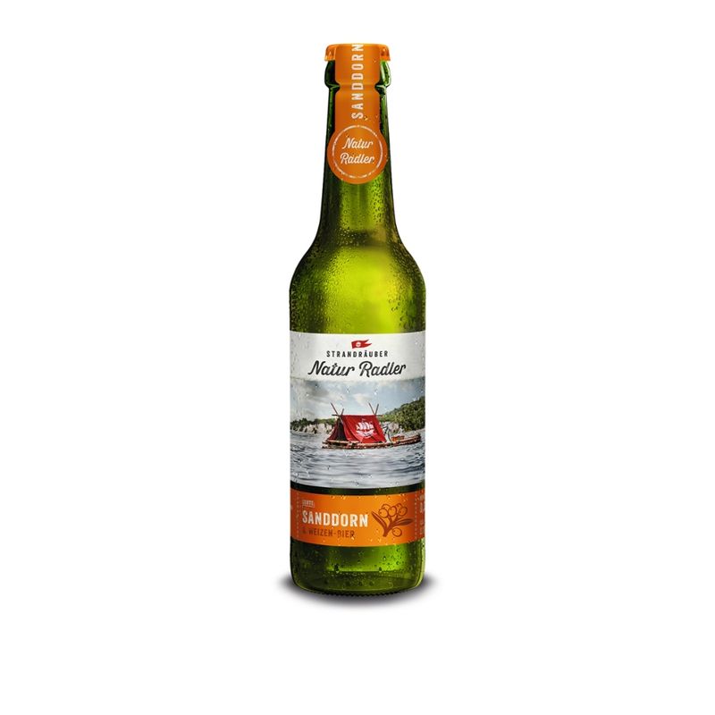 Strandräuber Strandräuber Naturradler Sanddorn 0,33l - Produktbild