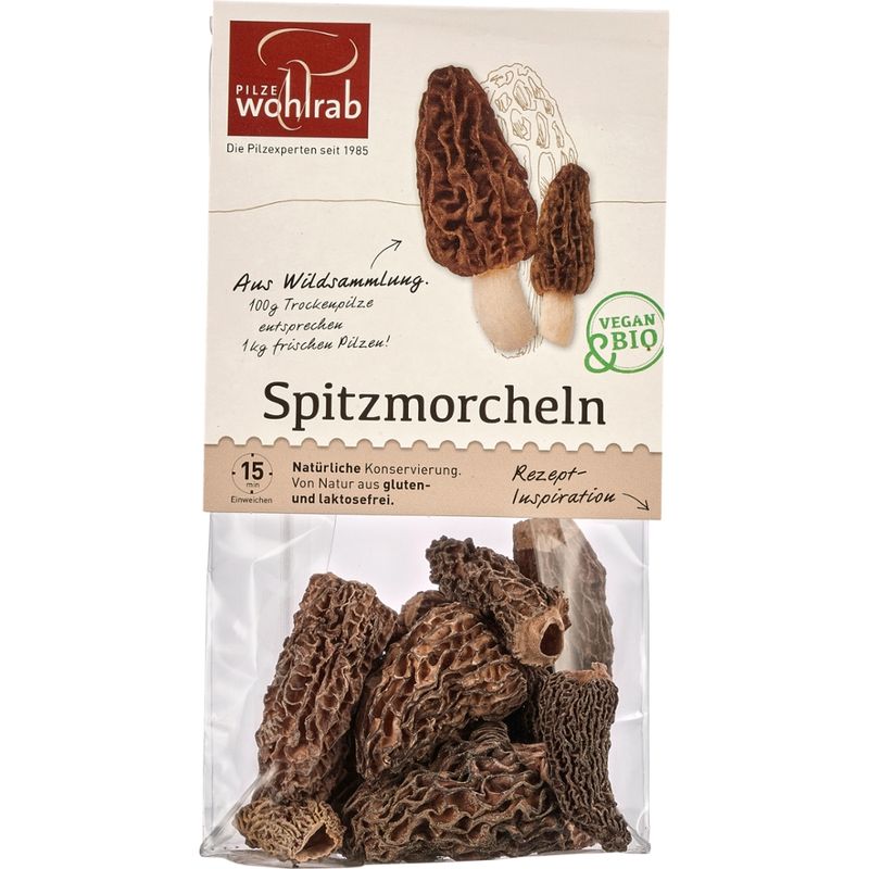 Pilze Wohlrab BIO Spitzmorcheln á 15 g - Produktbild