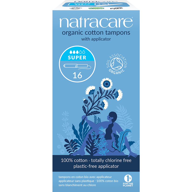 Natracare Tampons mit Applikator Super 16 St - Produktbild