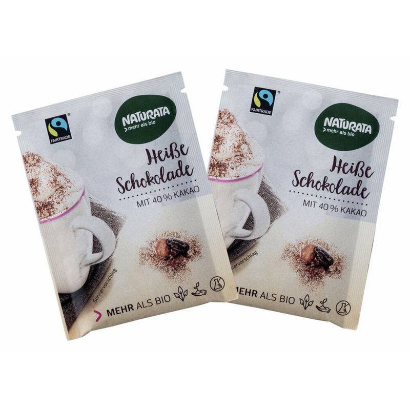 NATURATA Heiße Schokolade, Portionsbeutel - Produktbild