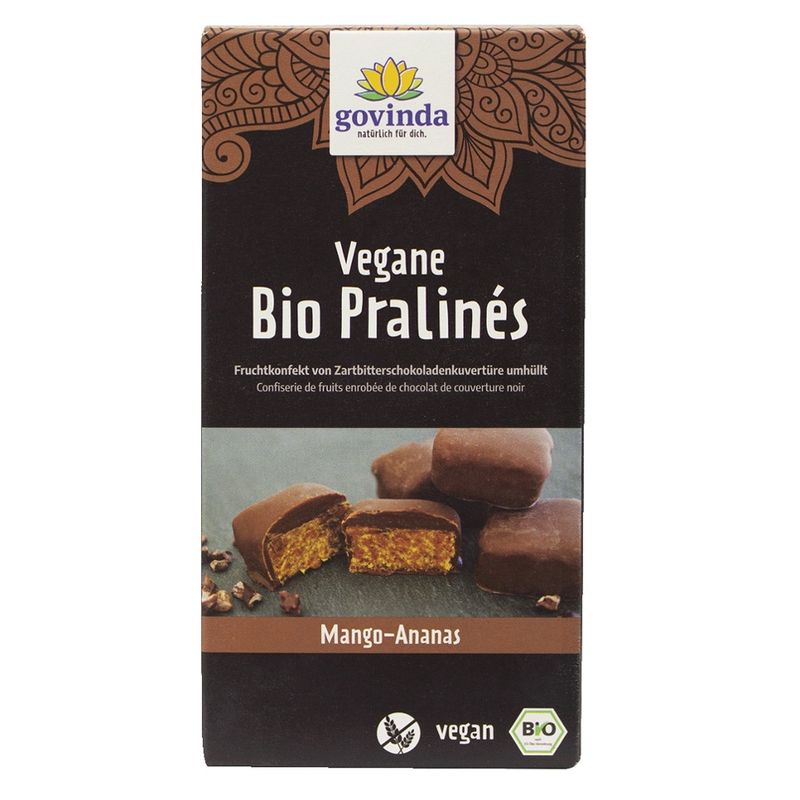 Govinda Vegane Bio Pralinés Mango-Ananas - Produktbild