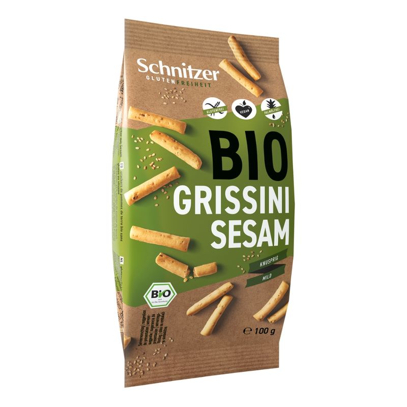 Schnitzer GLUTENFREIHEIT Bio Grissini Sesam - Produktbild