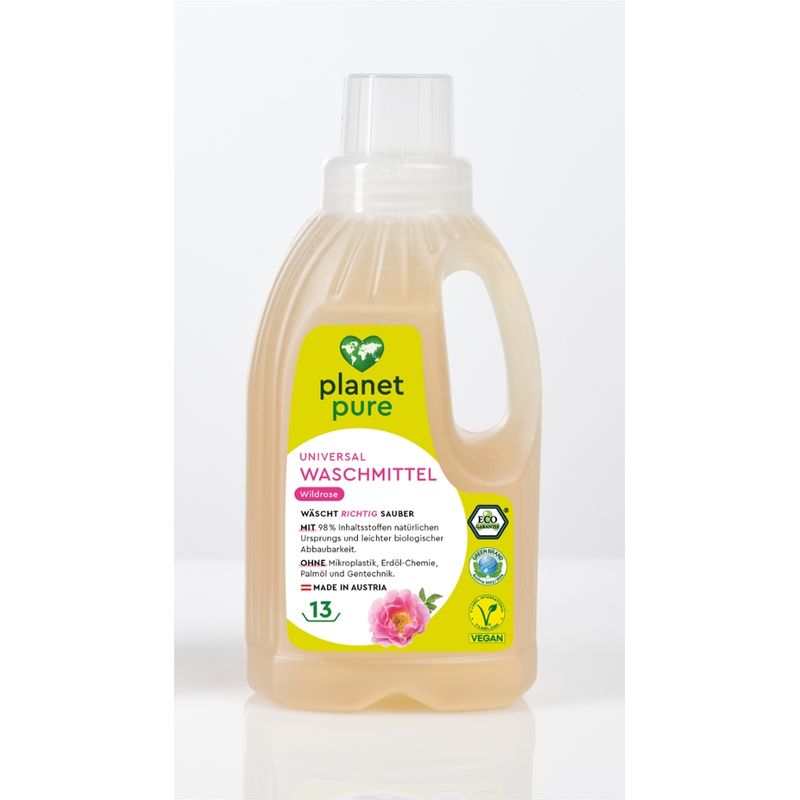 Planet Pure Gmbh Universal Waschmittel Wildrose 13 Wl 480ml - Produktbild