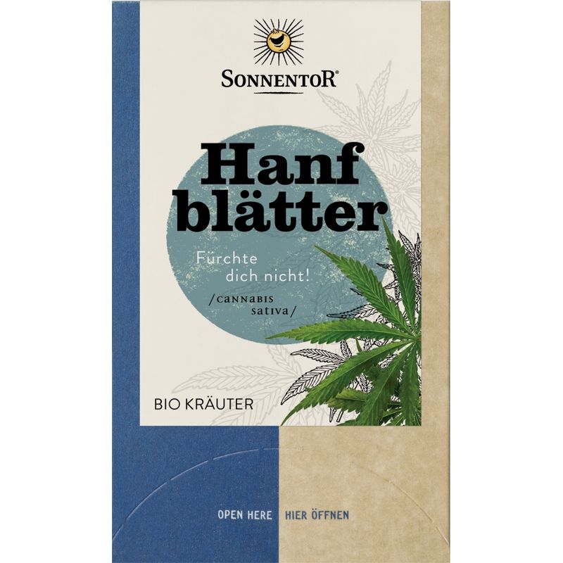 Sonnentor Hanfblätter, Doppelkammerbeutel - Produktbild