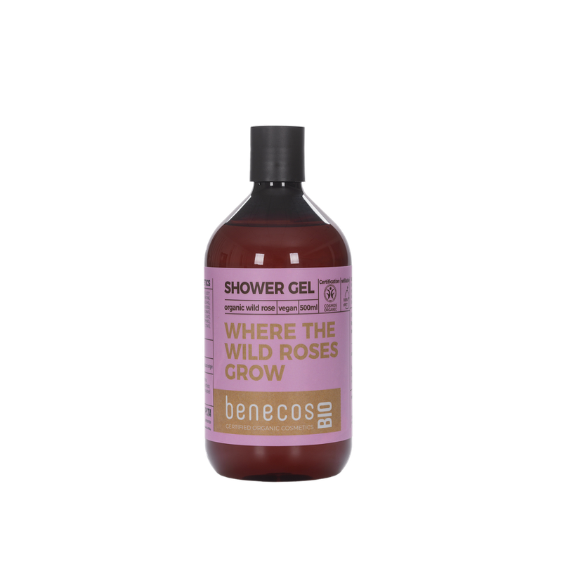 benecos benecosBIO Shower Gel organic wild rose - WHERE THE WILD ROSES GROW - Produktbild