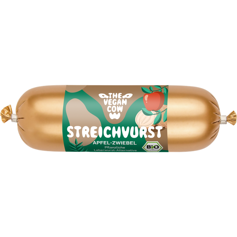 THE VEGAN COW BIO-Streichvurst Apfel-Zwiebel - Produktbild