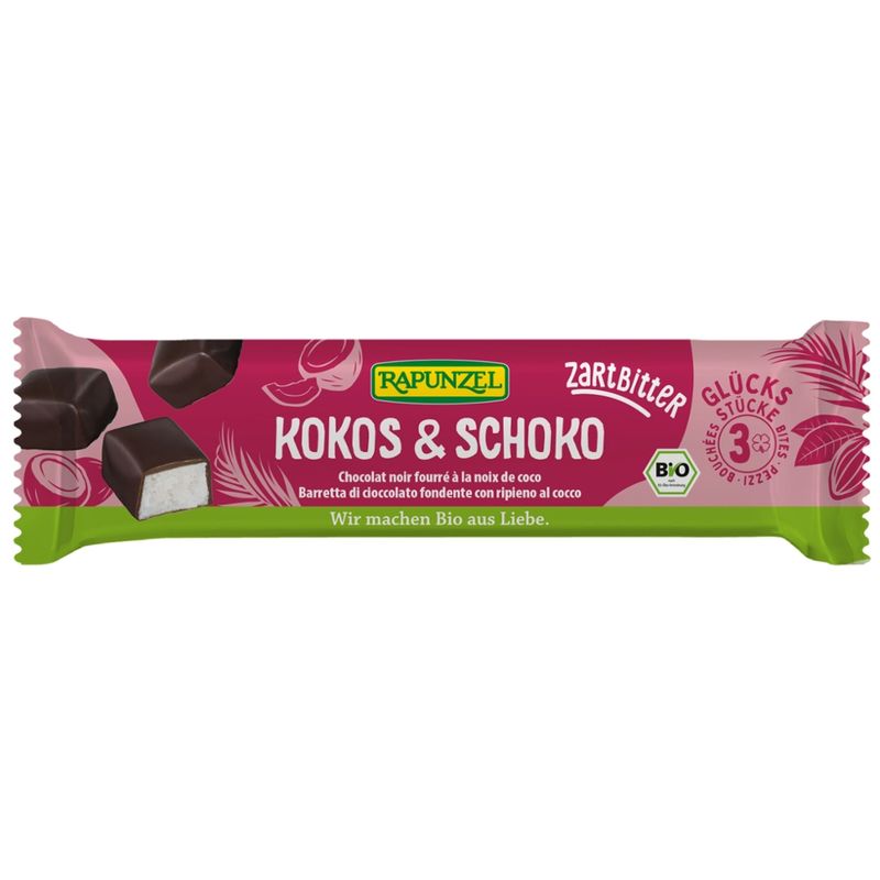 Rapunzel Glücksstücke Kokos & Schoko Zartbitter - Produktbild