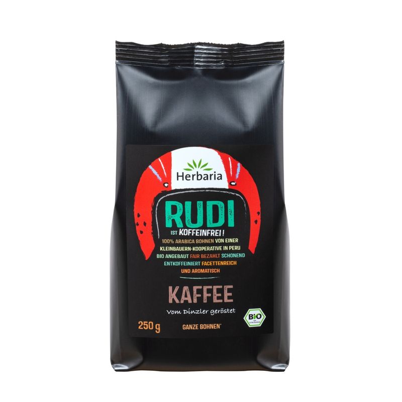 HERBARIA Rudi Kaffee entkoffeiniert ganz bio - Produktbild