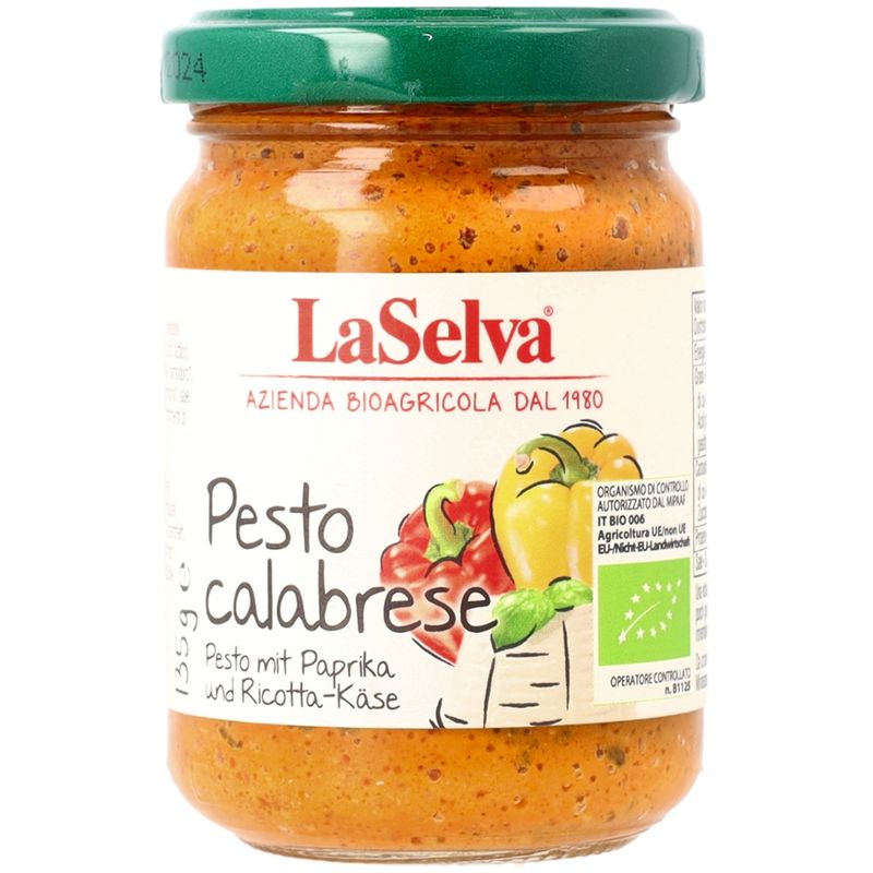 LaSelva Pesto calabrese - Paprika Würzpaste mit Ricotta-Käse - Produktbild