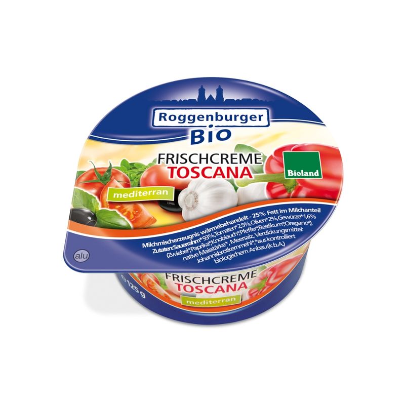 Roggenburger Bio Roggenburger Bio Frischcreme Toscana 125 g - Produktbild