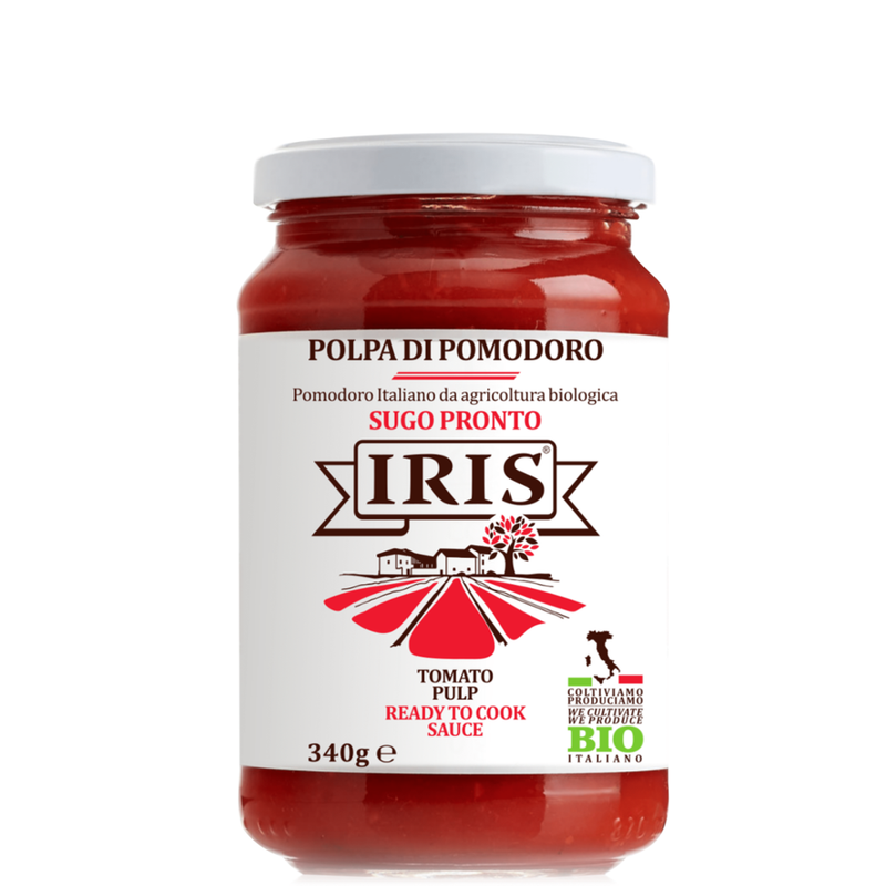 IRIS  Gehackte Tomaten natur ohne Zusatzzucker im Glas 340 g - Produktbild
