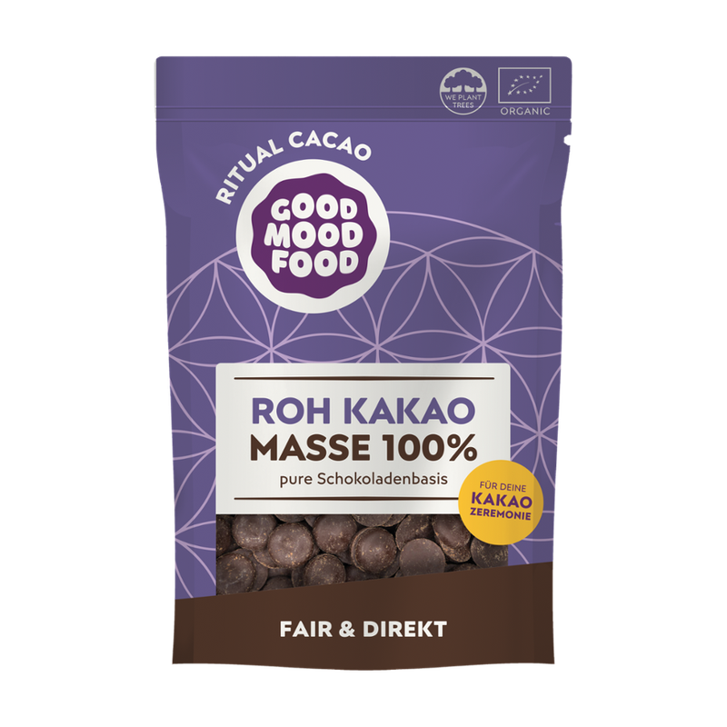 goodmoodfood Roh Kakao Masse, bio, kalt verarbeitet & Rohkost Qualität - Produktbild