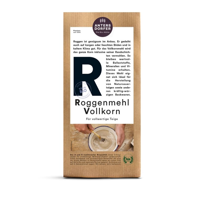 Antersdorfer - Die Bio-Mühle Bio Roggenmehl Vollkorn - Produktbild