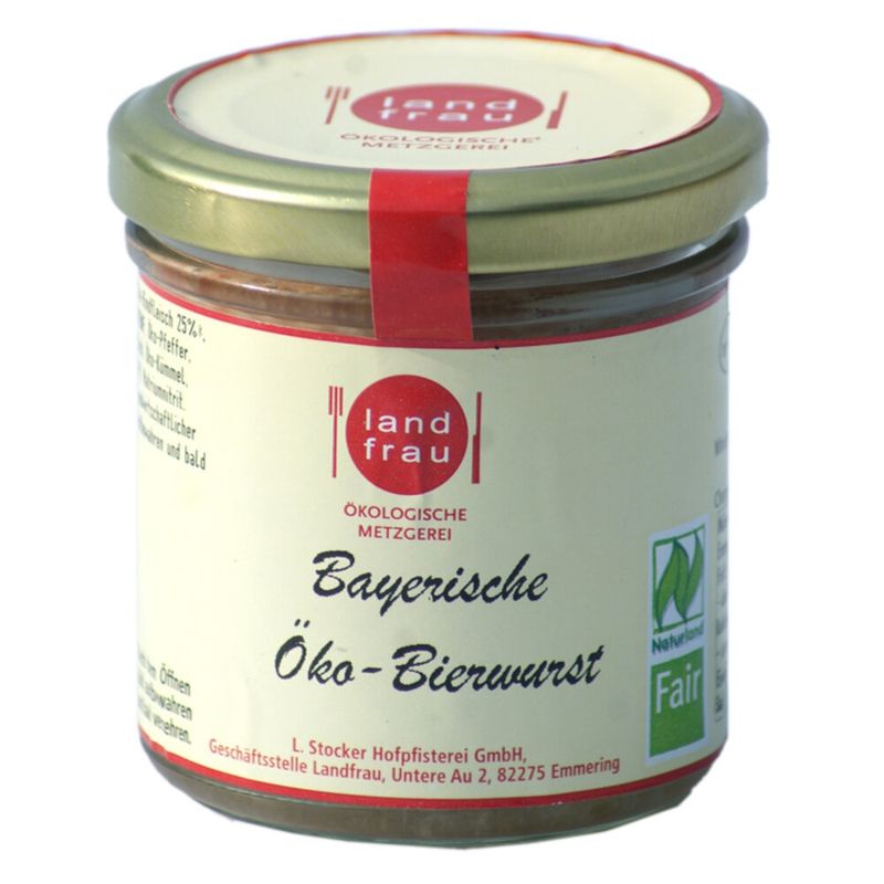Landfrau Bayerische Öko-Bierwurst im Glas - Produktbild