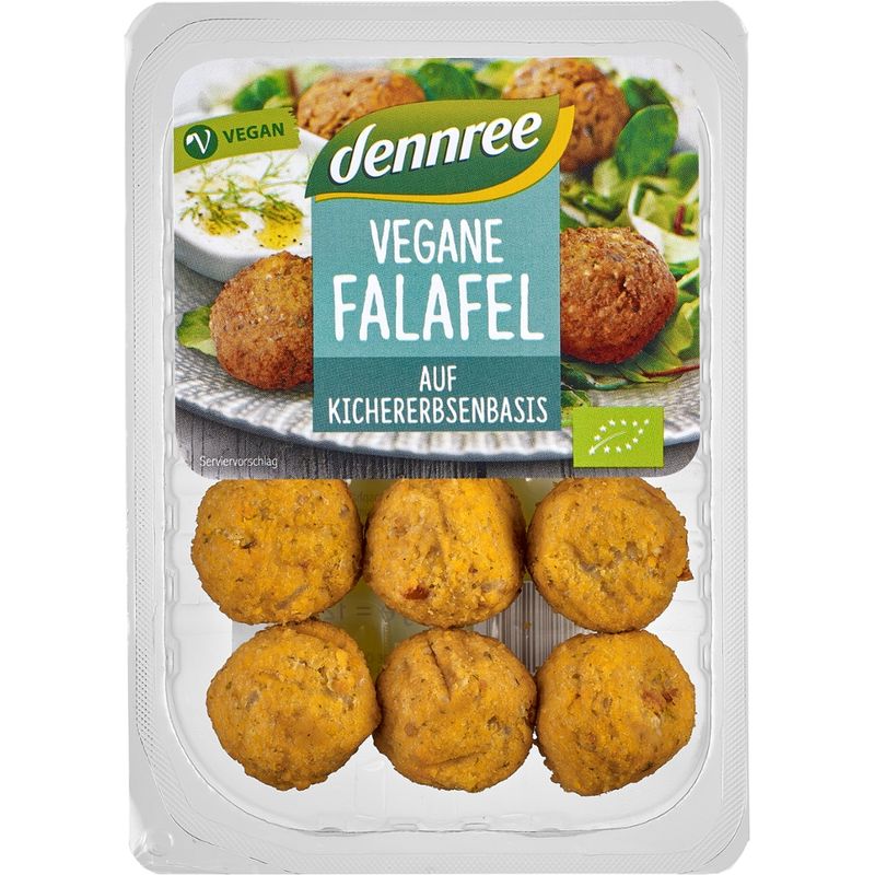 dennree Vegane Falafel auf Kichererbsenbasis - Produktbild