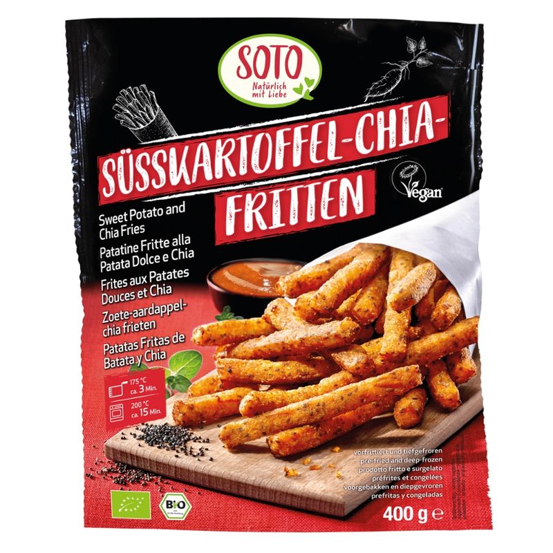SOTO Süßkartoffel-Chia-Fritten tiefgekühlt - Produktbild